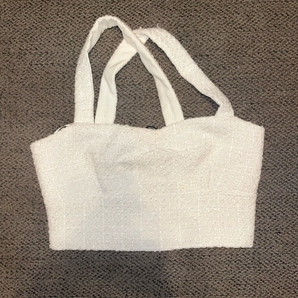 A loves a Textured Wool blend Crop Top S - Picture 1 of 4